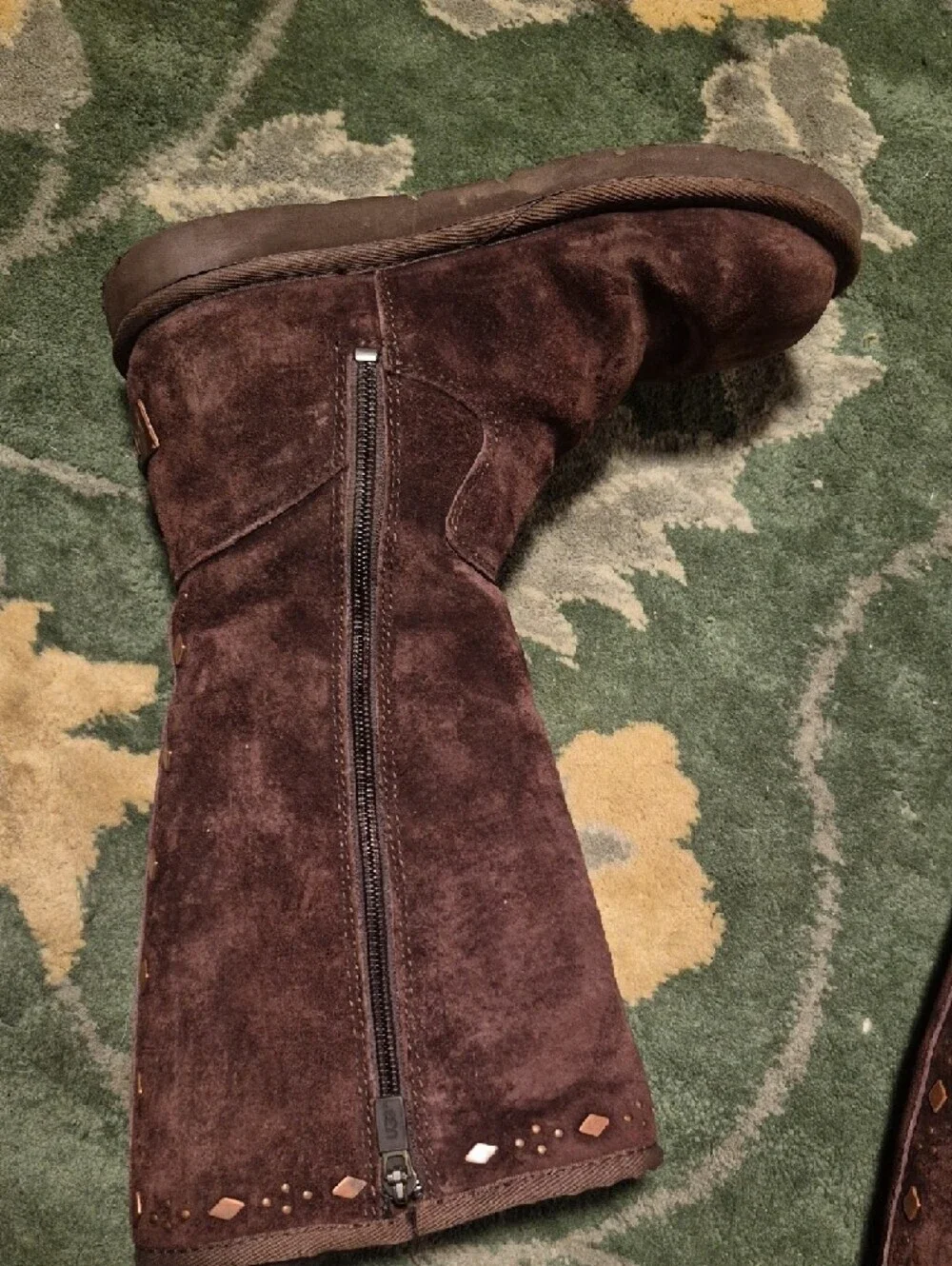 UGG Women's Tall Winter Boots in Dark Brown Suede